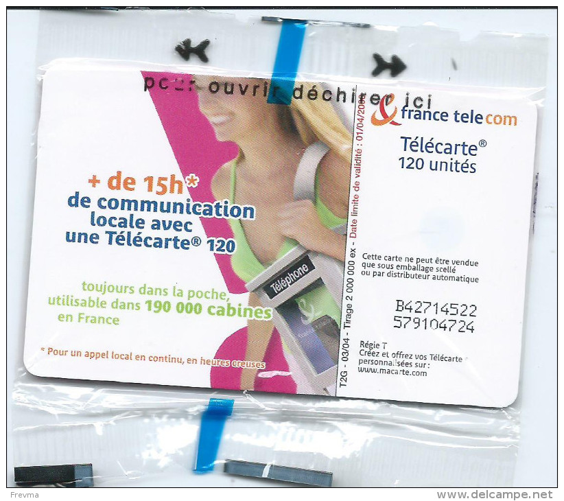 Telecarte Cabine 03/04 - 2004