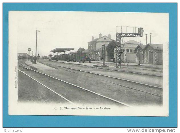 CPA 21 - Chemin De Fer Train La Gare THOUARS 79 - Sonstige & Ohne Zuordnung