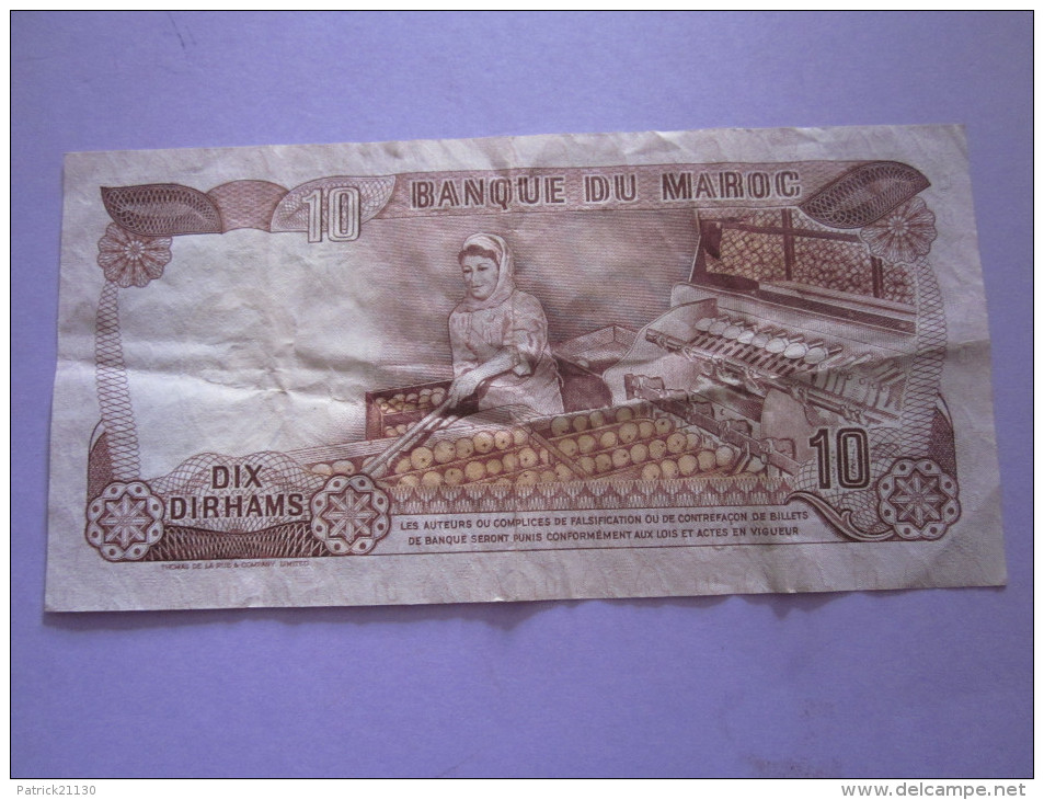 MAROC 10 DIRHAMS - Maroc