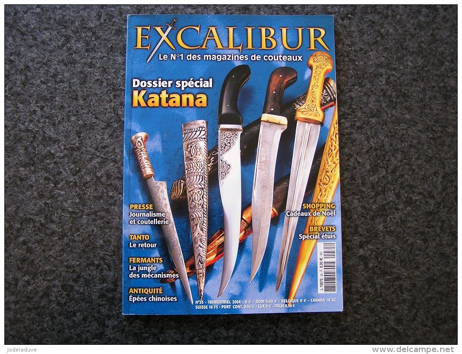 EXCALIBUR Revue N° 35 Katana Guilde Russe Couteau Système Coutellerie Coutelier Canif Poignard Dague Arme Baïonette - Wapens