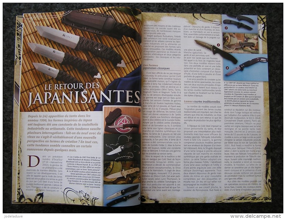 EXCALIBUR Revue N° 35 Katana Guilde Russe Couteau Système Coutellerie Coutelier Canif Poignard Dague Arme Baïonette - Weapons