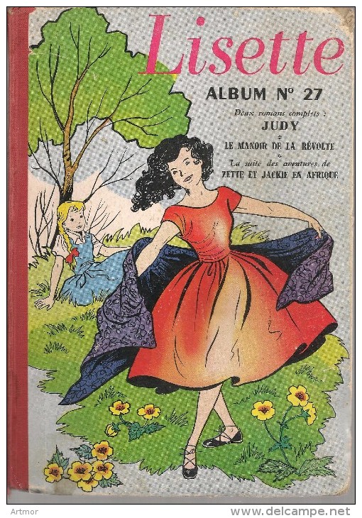 LISETTE  - ALBUM N°27 ( Numéros 27 à 38) - Juillet-Sept 1955 - Lisette