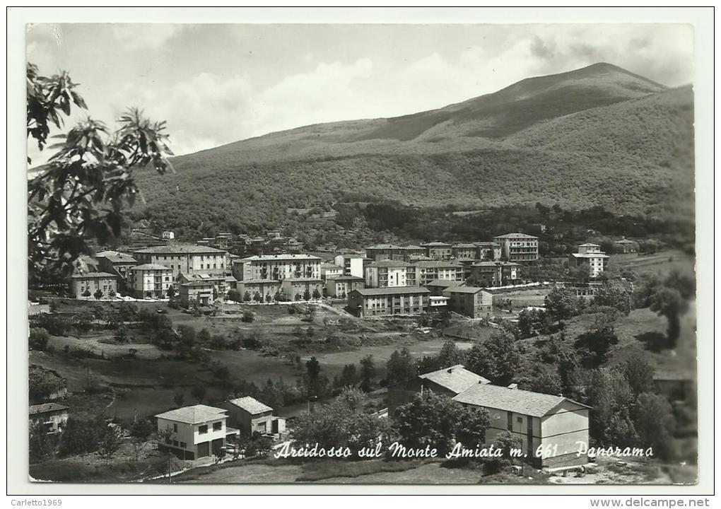 ARCIDOSSO SUL MONTE AMIATA PANORAMA  NON VIAGGIATA - Grosseto