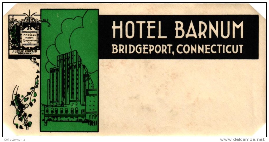 35 HOTEL Labels USA Oregon Boston Idaho Chicago New York Texas Washington Viginia Tennessee