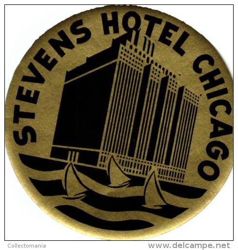 35 HOTEL Labels USA Oregon Boston Idaho Chicago New York Texas Washington Viginia Tennessee