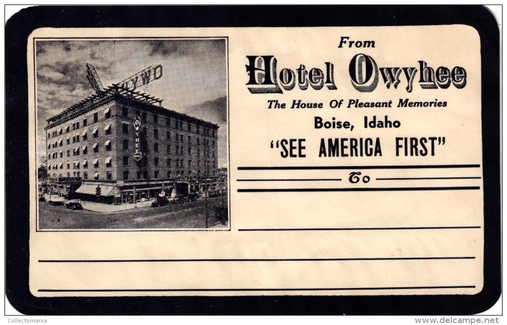 35 HOTEL Labels USA Oregon Boston Idaho Chicago New York Texas Washington Viginia Tennessee