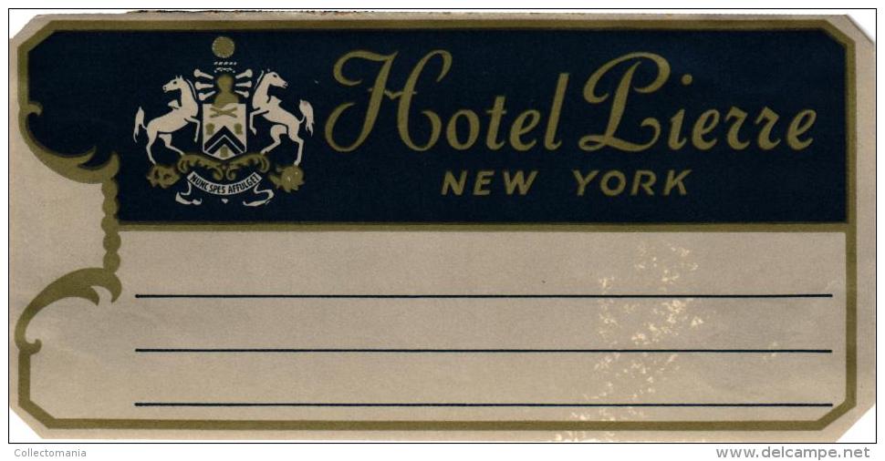 35 HOTEL Labels USA Oregon Boston Idaho Chicago New York Texas Washington Viginia Tennessee