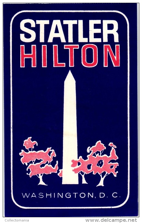 35 HOTEL Labels USA Oregon Boston Idaho Chicago New York Texas Washington Viginia Tennessee