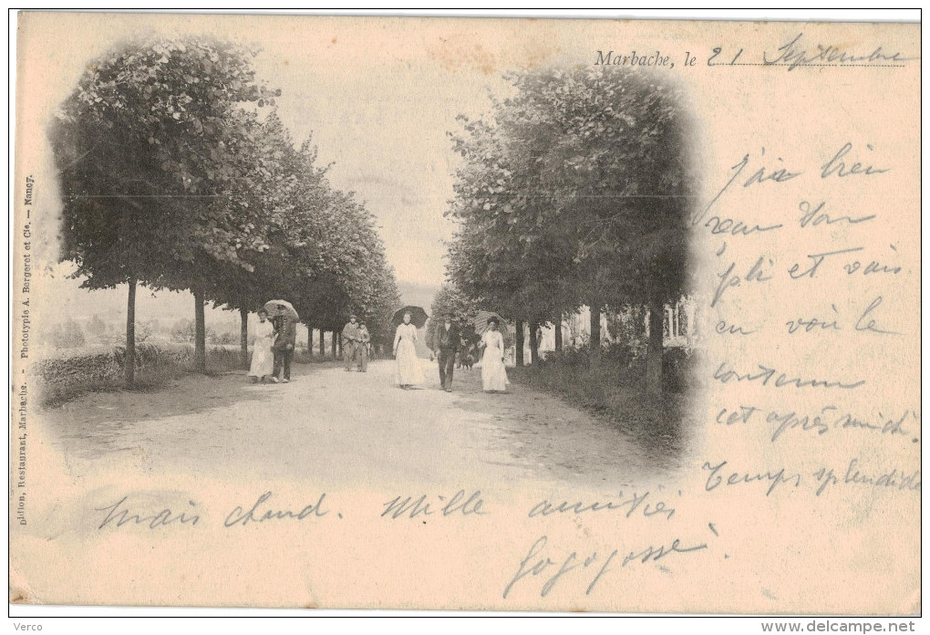 Carte Postale Ancienne De MARBACHE - Other & Unclassified