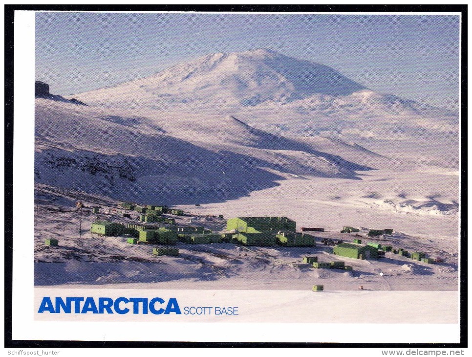ANTARCTIC, New Zealand, Nice Color-card Unswritten From "SCOTT BASE" ,  Look Scan !! 7.10-03 - Expéditions Antarctiques