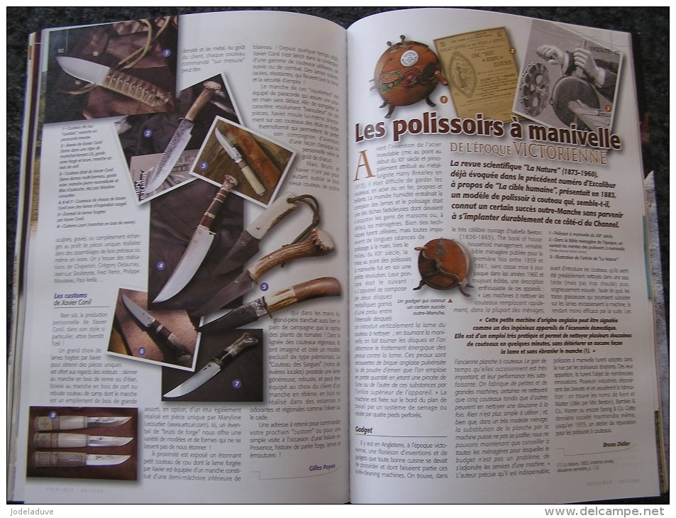 EXCALIBUR Revue N° 42 Couteaux Provence Coutellerie Le Capucin Coutelier Canif Poignard Baïonette
