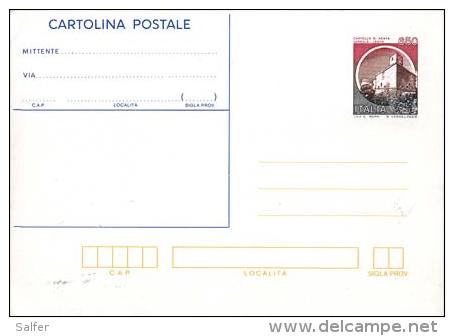 Italia - Cartolina Postale  1990  " Castelli: Acaya, Lecce " L. 650  Annullo 1° Giorno - Interi Postali