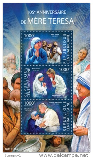 Central African Republic. 2015 Mother Teresa. (315a) - Mère Teresa