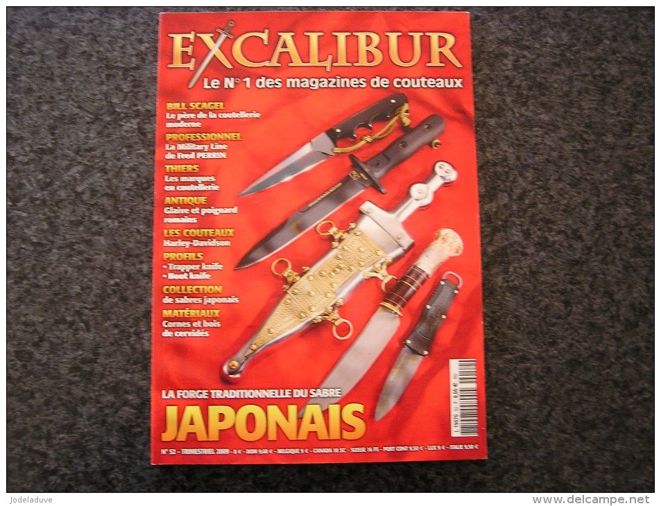 EXCALIBUR Revue N° 52 Couteaux Harley Davidson Boot Knife Histoire Marque Coutellerie Coutelier Scagel Canif Sabre - Armes