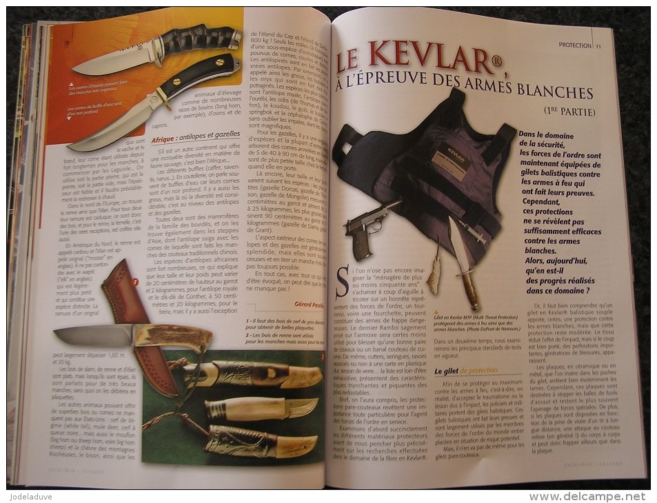 EXCALIBUR Revue N° 52 Couteaux Harley Davidson Boot Knife Histoire Marque Coutellerie Coutelier Scagel Canif Sabre