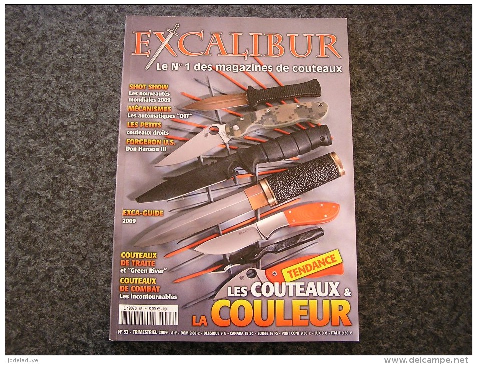 EXCALIBUR Revue N° 53 Couteaux Yssingeaux Combat Histoire Marque Patronyme Coutellerie Coutelier Poignard - Weapons