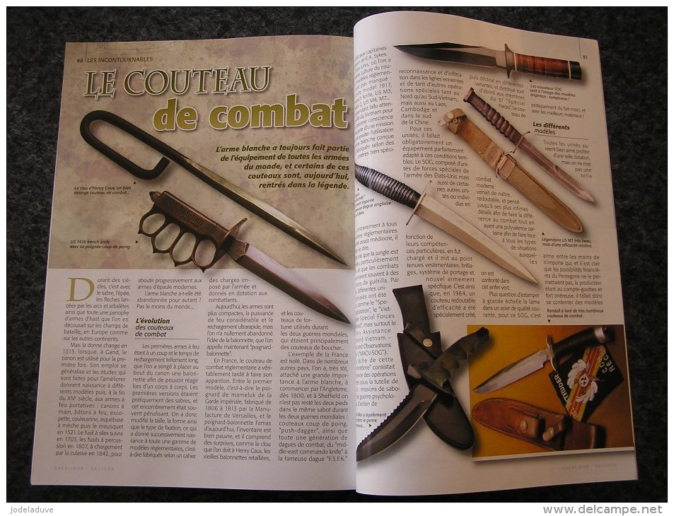 EXCALIBUR Revue N° 53 Couteaux Yssingeaux Combat Histoire Marque Patronyme Coutellerie Coutelier Poignard