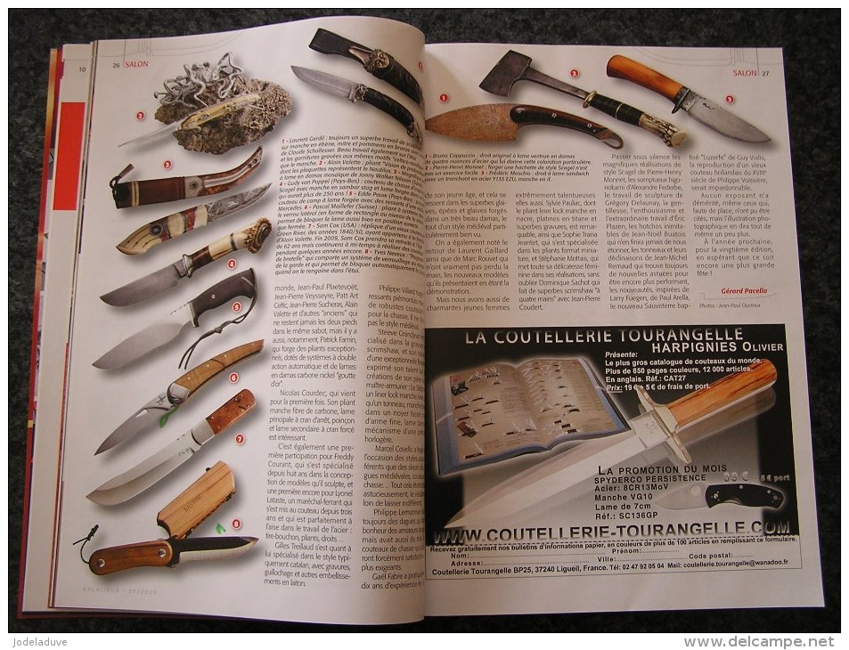 EXCALIBUR Revue N° 54 Couteaux Stylos Issoire Corse Marquage Thiers Histoire Coutellerie Coutelier Poignard