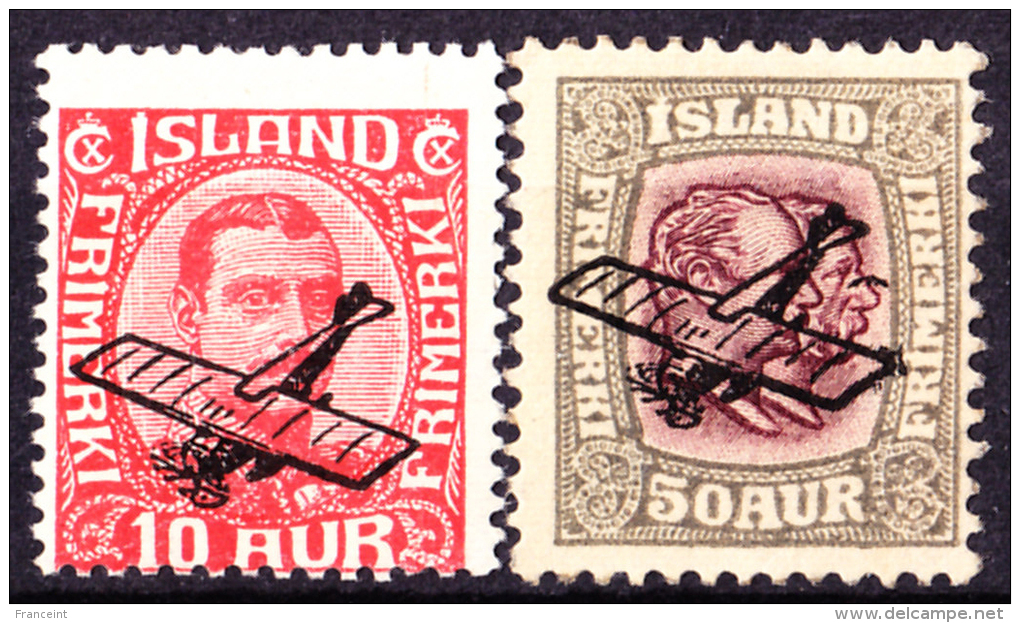 Iceland First Airmails Scott C-2 Mint Hinged. - Neufs