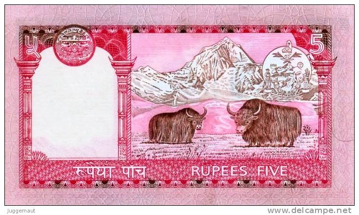 NEPAL RUPEES 5 BANKNOTE REPUBLIC OF NEPAL 2009 PICK-60a UNC - Nepal