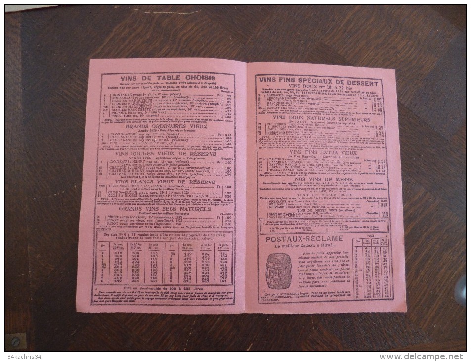 Buvard 1925 Pub Société Des Caves Saint Georges Vins De Banyuls Et Du Roussillon Banyuls Sur Mer  66 - V