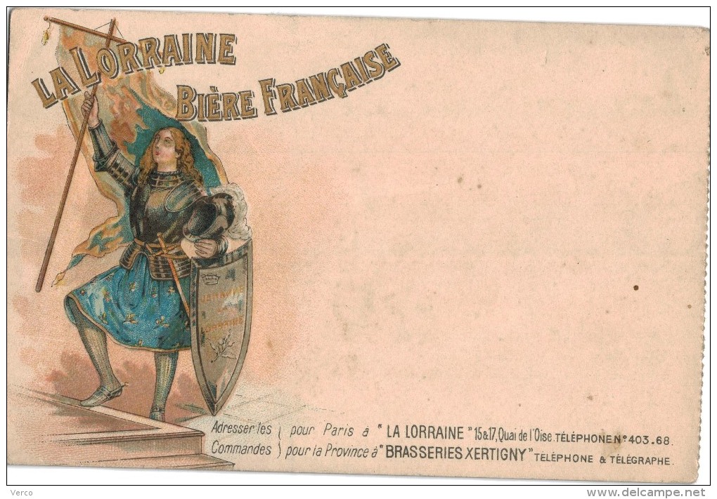 Carte Postale Ancienne De XERTIGNY- La Lorraine Biere Française - Xertigny