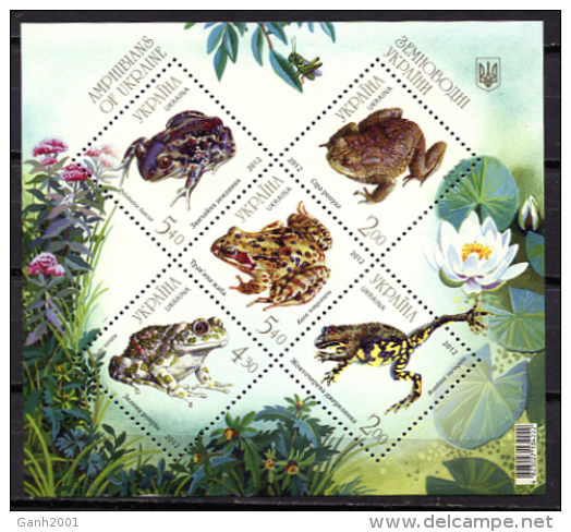 Ukraine 2012 Ucrania / Frogs Amphibians MNH Ranas Anfibios Amphibien Frösche / C10037  36 - Ranas