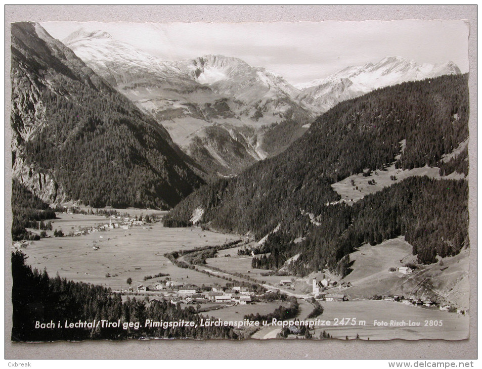 Bach I. Lechtal/Tirol Geg. Pimigspitze, Lärchenspitze U. Rappenspitze 2475 M - Reutte