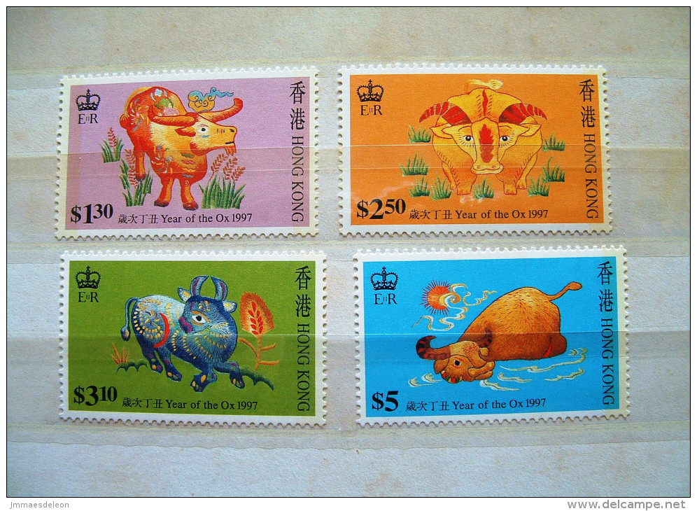 Hong Kong 1997 Year Of The Ox - Mint MNH #780/3 = 3 $ - Nuevos