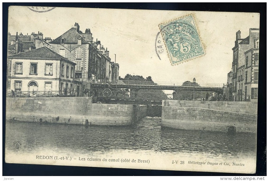 Cpa  Du 35 Redon -- Les écluses Du Canal ( Côté De Brest)    OCT23 - Redon
