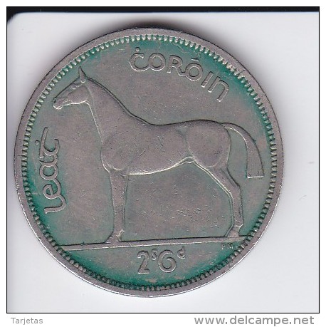 MONEDA DE IRLANDA DE 1 CROWN DEL AÑO 1967  (COIN) CABALLO-HORSE - Irlanda