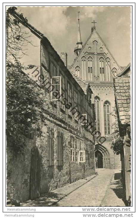 Güstrow - Alter Winkel Mit Blick Auf Den Dom - Foto-AK - Guestrow