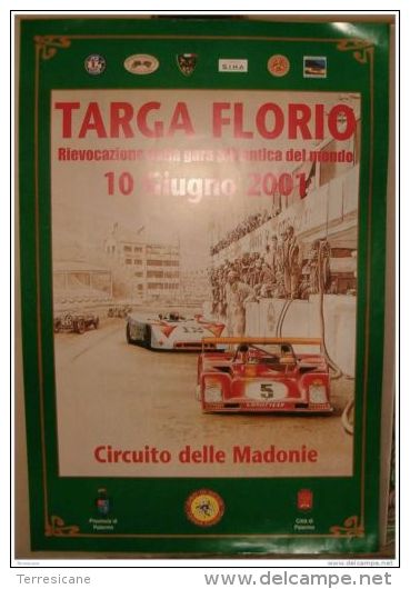 X MANIFESTO PLAKAT TARGA FLORIO 70x100 FERRARI 312 PORSCHE 908 FLORIOPOLI BOX A - Manifesti