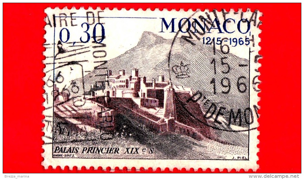Principato Di MONACO - Usato - 1966 - 750 Anni Del Palazzo Principesco A Monaco - 0.30 - Oblitérés