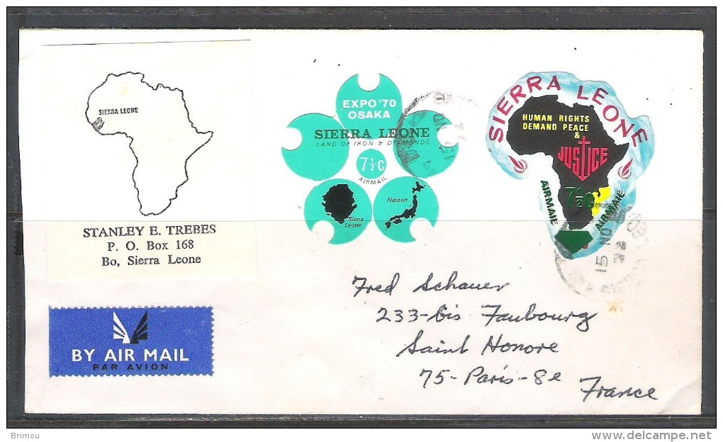 Lettre Sierra Leone. - Sierra Leone (1961-...)