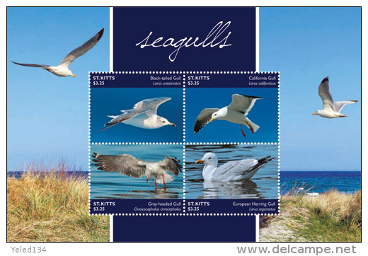 ST.KITTS  IGPC # 1505 SH MINT N H STAMPS OF BIRDS ; SEAGULLS - St.Kitts E Nevis ( 1983-...)