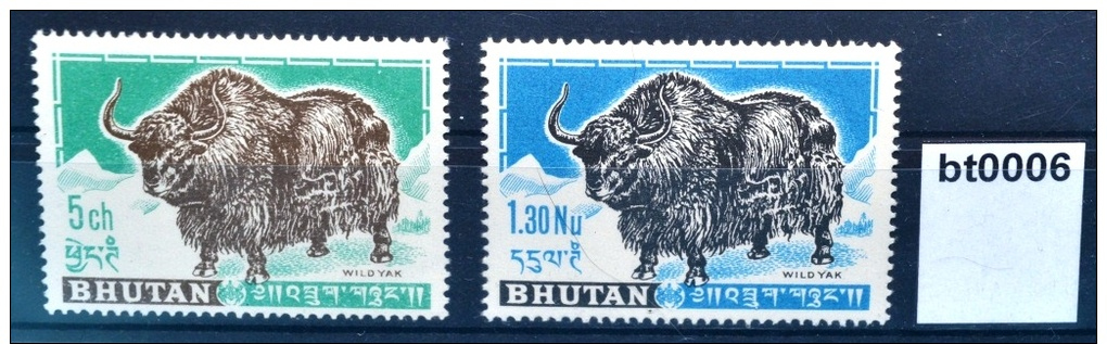 Wildes Yak, Tiere, Bhutan 1962 ** (bt0006) - Bhutan