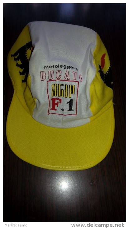 Ducati Motoleggere Agip Cappellino Originale Nuovo Anni '60 Original Promotional Cap NOS - Caps