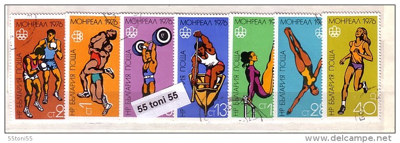 Bulgaria / Bulgarie 1976 Olympic Games Montreal 7v.- Used/oblit.(O) - Used Stamps