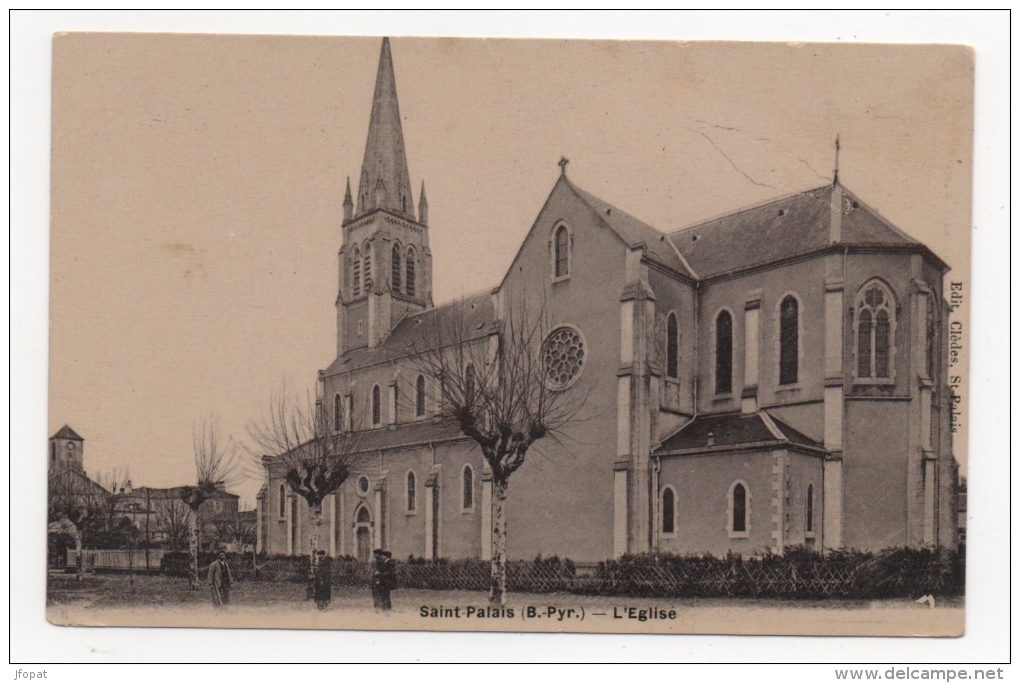 64 PYRENEES ATLANTIQUES - SAINT PALAIS L'Eglise, Traitée En Carte Photo - Saint Palais