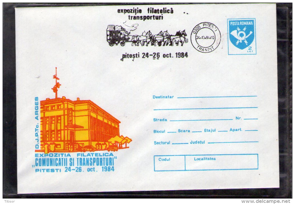 Romania Transporturi, Postalion Pitesti 1984. - Storia Postale