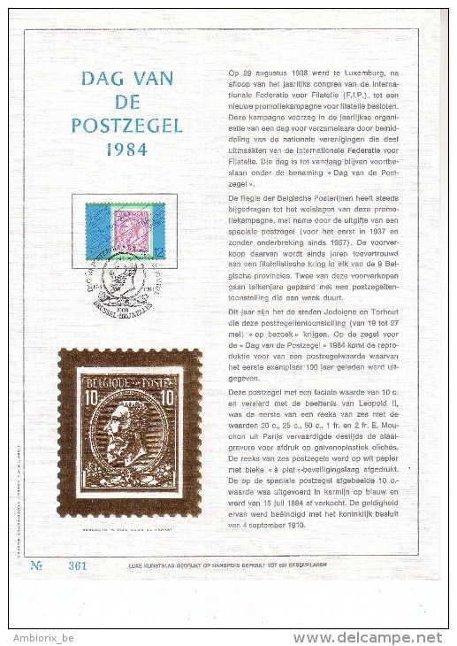 Carte Max Gold 2132 Dag Van De Postzegel - 1981-1990