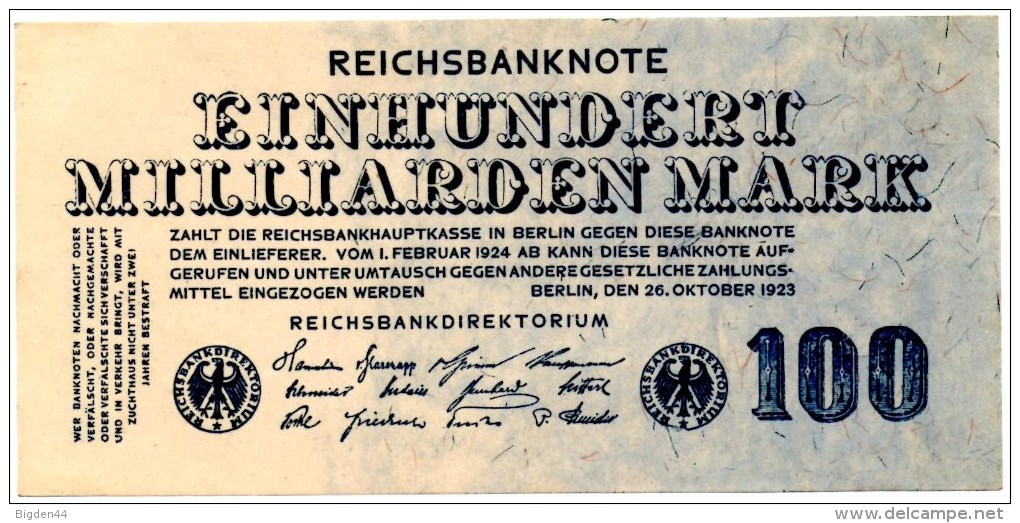 100 Milliarden Mark 1923 - 100 Milliarden Mark