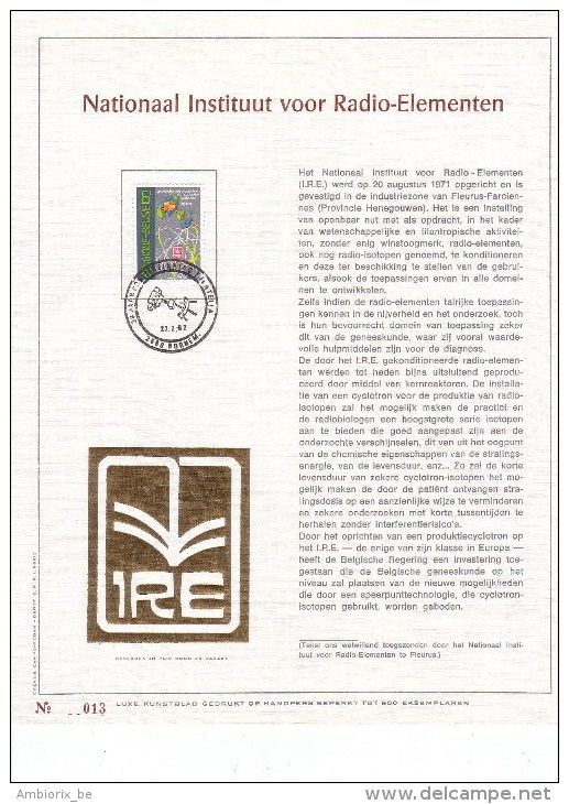 Carte Max Gold 2036 Nationaal Instituut Voor Radio-Elementen - 1981-1990