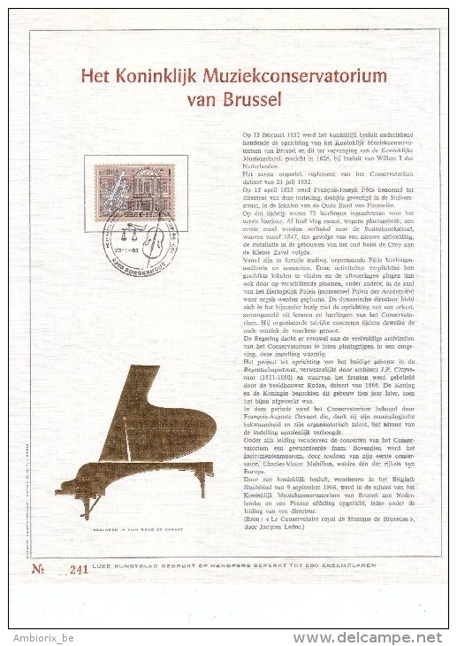 Carte Max Gold 2034 Het Koninklijk Muziekconservatorium Van Brussel - 1981-1990