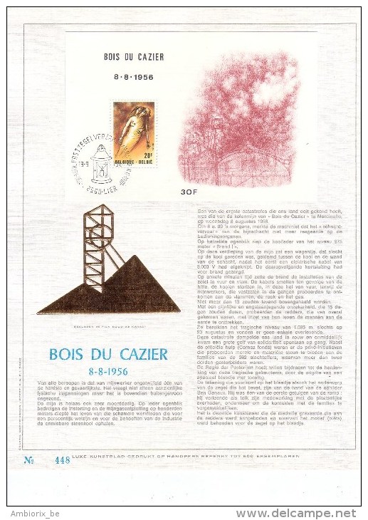 Carte Max Gold Bloc 57 Bois Du Casier - Vlaamse Bijlage - 1981-1990