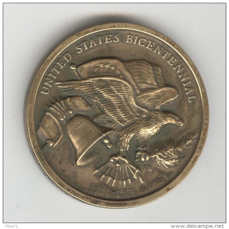 Médaille United States Bicentennial 1776-1976 Ville De Lewisboro - Bronze - Autres & Non Classés