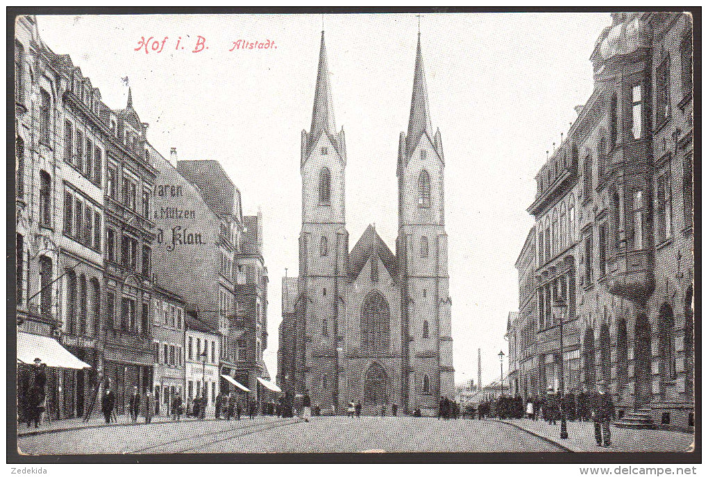 0982 - Alte Ansichtskarte - Hof In Bayern Altstadt - Gel O. Marke - Hof