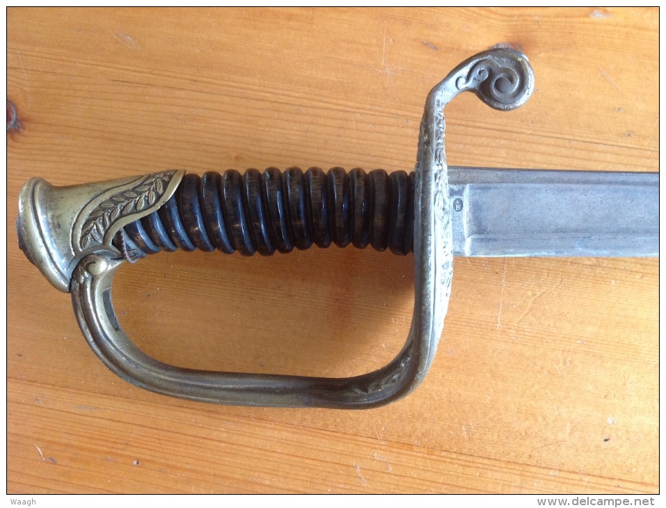 Sabre Manufacture De Klingenthal Coulaux Modele 1816/38 (Poinçon B Couronné) - Knives/Swords