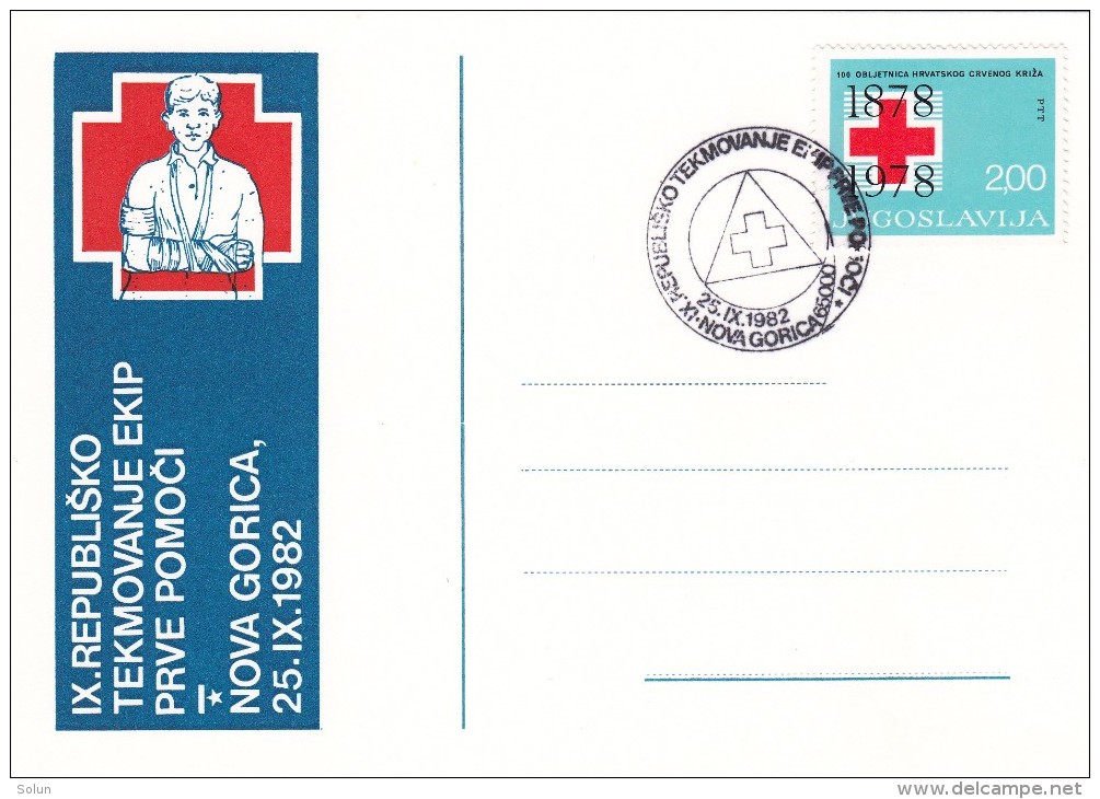 YUGOSLAVIA JUGOSLAVIJA SLOVENIJA 1982 NOVA GORICA PRVA POMOC TEKMOVANJE FIRST AID REPUBLIC COMPETITION RED CROSS - Secourisme